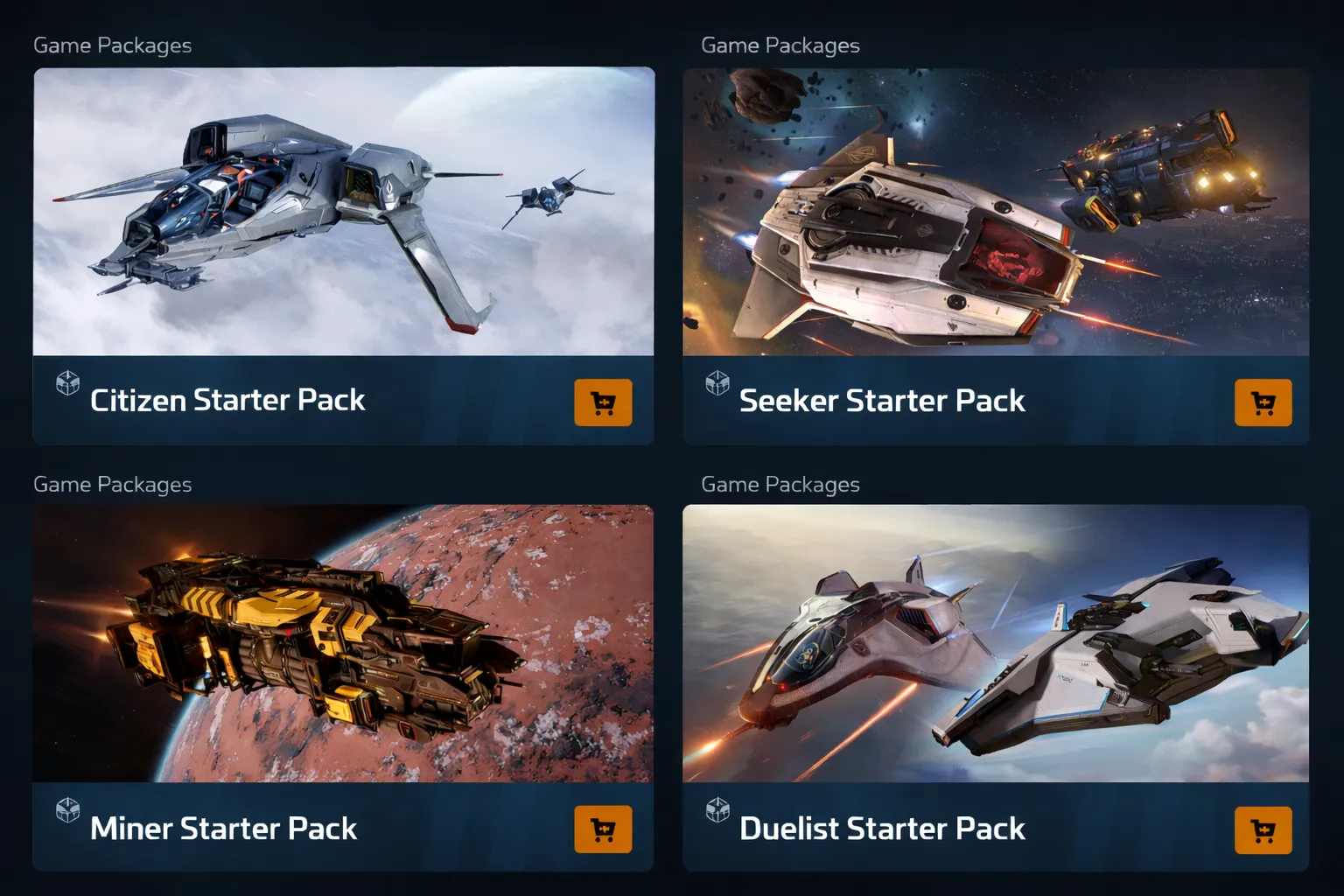 Star Citizen starter pack comparison visual